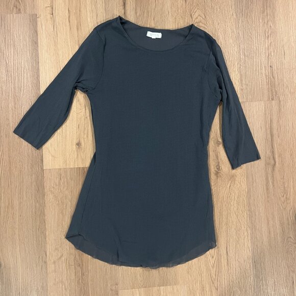 Weston Anthopologie Grey Long Sleeve Blouse Top Size Medium - Picture 3 of 9